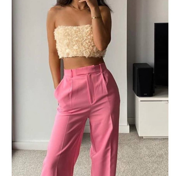 Zara | Tops | Zara Floral Crop Top Limited Edition | Poshmark